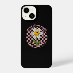 70's Retro Daisy Good Vibes Only iPhone 14 Case