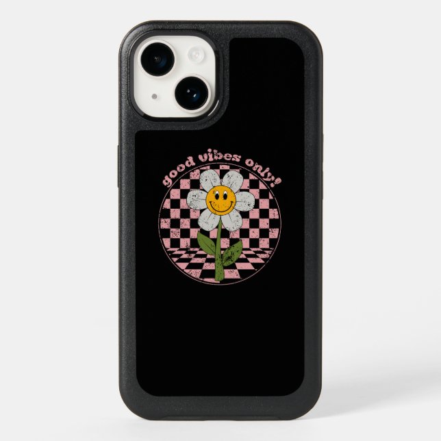 70's Retro Daisy | Good Vibes Only Otterbox iPhone Case (Back)