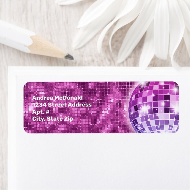 70s Retro Disco Bachelorette Label (Insitu)