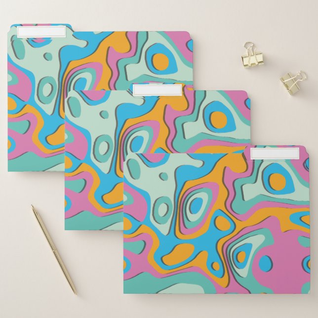 70s retro file folder (Set)