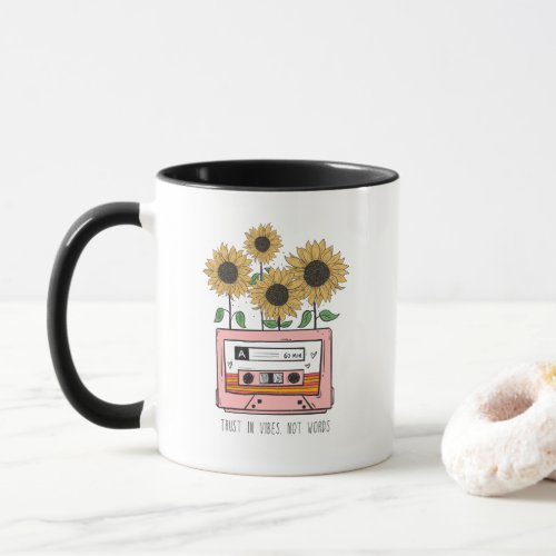 70s Retro Flower  Mug