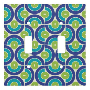 70s Retro Geometric Design Light Switch Cover
