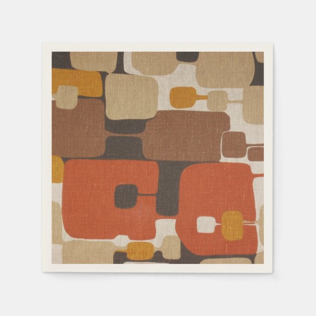 70s Retro Geometric Napkins (Front)