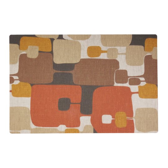 70s Retro Geometric Placemat