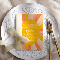 70s Retro Here Comes the Sun Bridal Shower 