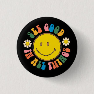 70s Retro Hippie Sublimation Bundle Button