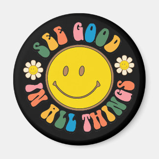 70s Retro Hippie Sublimation Bundle Magnet