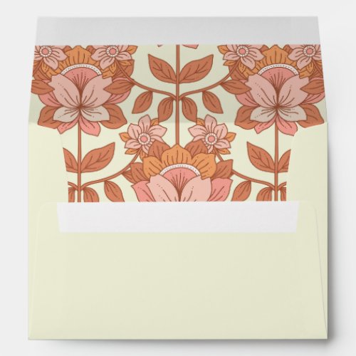 70s Retro Inspired Wedding Envelope