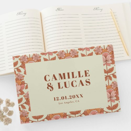 70s Retro Inspired Wedding Guest Book