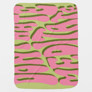 70s Retro: 'Meditate' Motivational Poster Baby Blanket