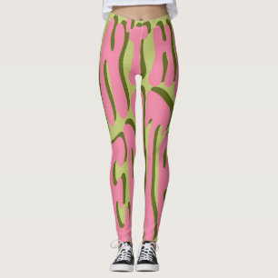 70s Retro: 'Meditate' Motivational Poster Leggings