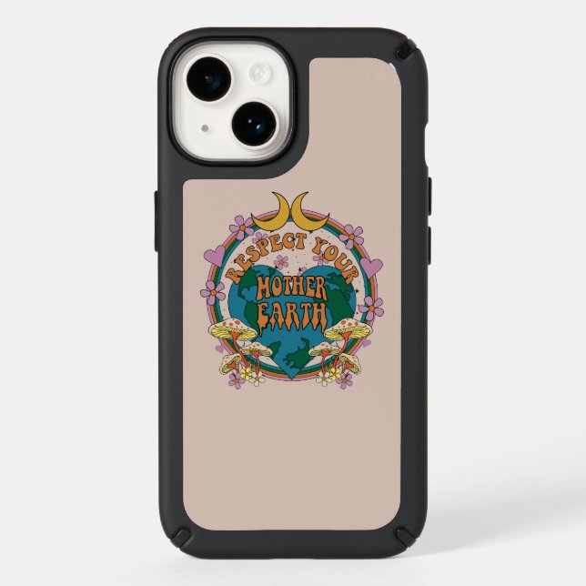 70's Retro Mother Earth Graphic Speck iPhone Case (Front)