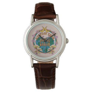 70's Retro Mother Earth Graphic Watch