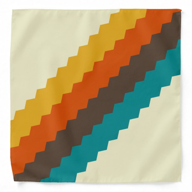 70s Retro pattern Bandana (Front)