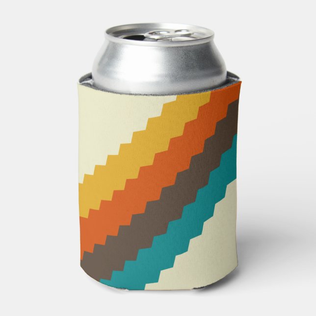 70s Retro pattern Can Cooler (Can Front)