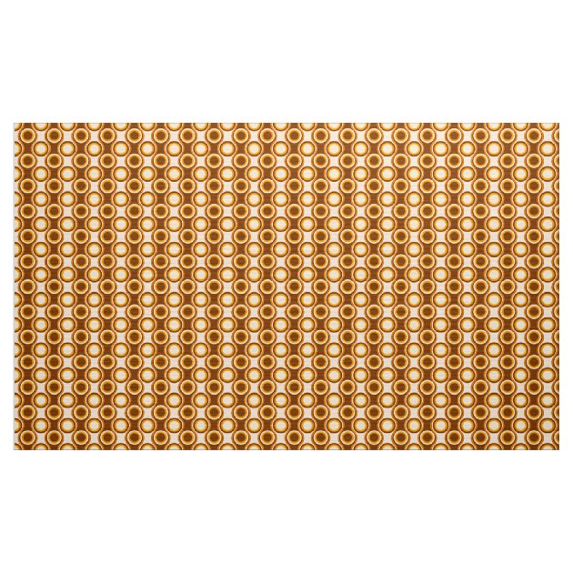 70s Retro Pattern Fabric | Zazzle