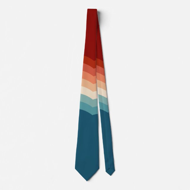 70s Retro Pattern Neck Tie (Front)