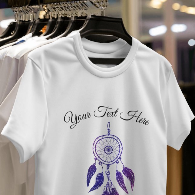 70s retro purple dreamcatcher customized quote T-Shirt (Creator Uploaded)