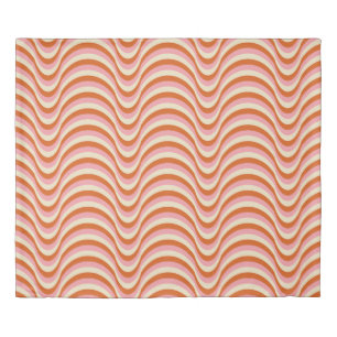 70's Retro Seamless Pattern. 60s and 70s Aesthetic Duvet Cover