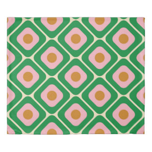 70's Retro Seamless Pattern. 60s and 70s Esthetic Duvet Cover
