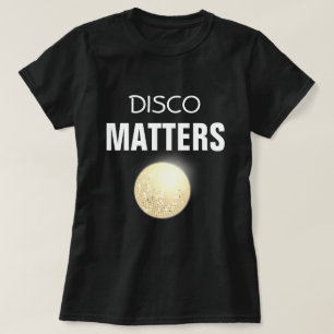 70s Retro Shiny Gold Disco Ball   Disco Matters T-Shirt