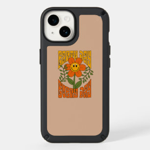 70's Retro Smiling Daisy Flower Speck iPhone 14 Case