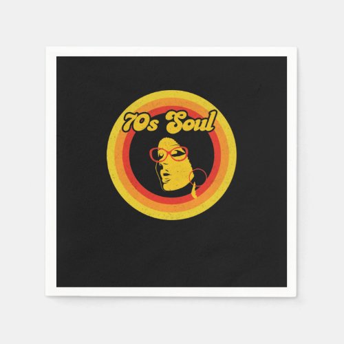 70s Retro Soul Music Gerne Soul Music Napkins
