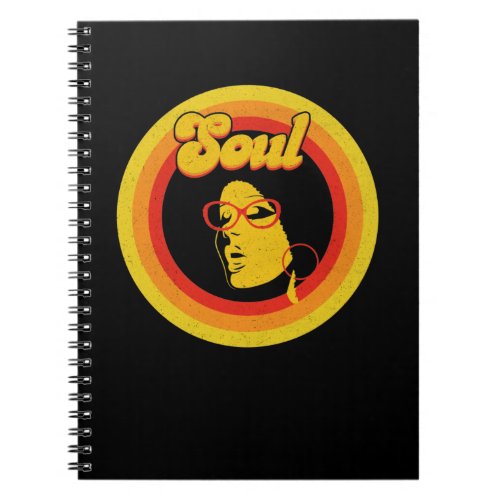 70s Retro Soul Music Gerne Soul Music Notebook