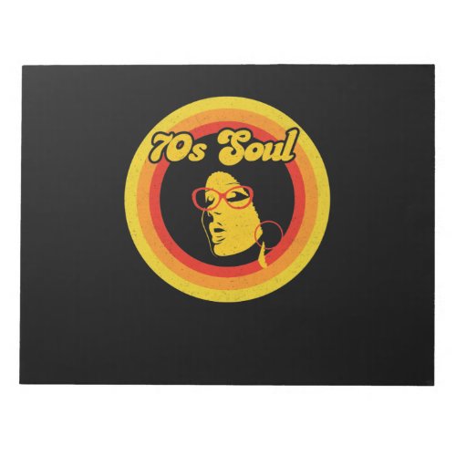 70s Retro Soul Music Gerne Soul Music Notepad
