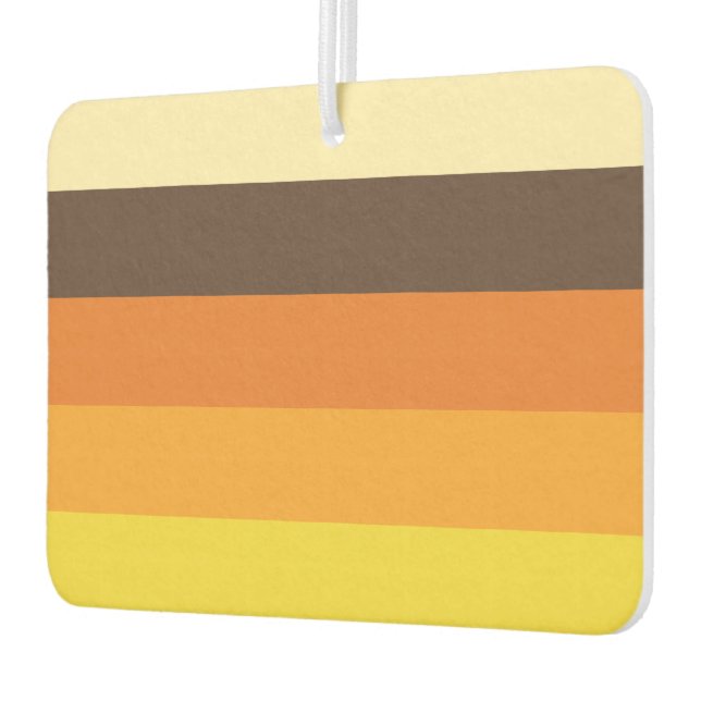 70s Retro Striped Color Pattern Air Freshener (Left)