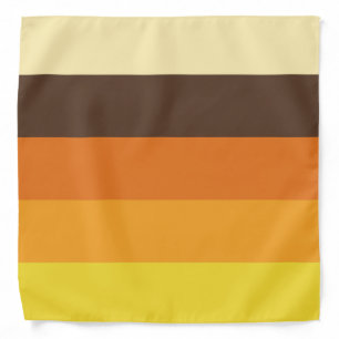 70s Retro Striped Color Pattern Bandana