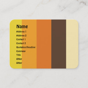 70s Retro Striped Color Pattern Business Card