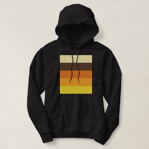 70s Retro Striped Color Pattern Hoodie