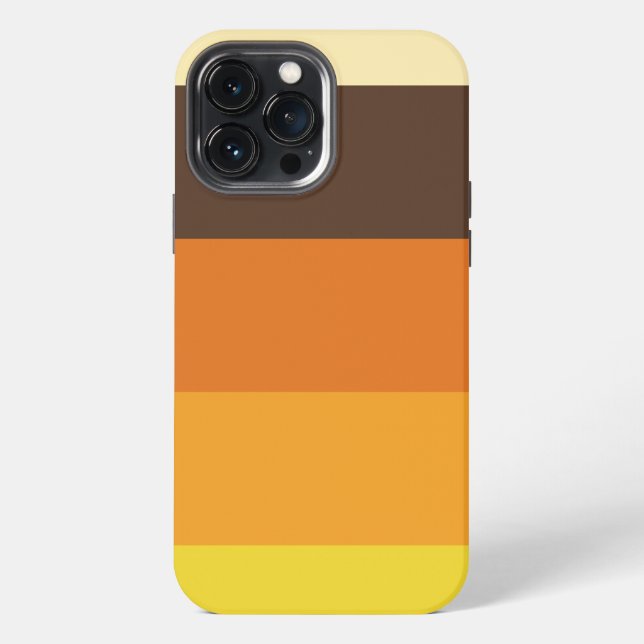 70s Retro Striped Color Pattern Iphone Case (Back)