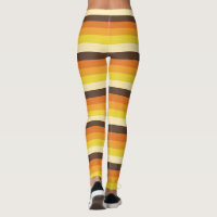 White polka dots large on Tangerine Yellow Orange Leggings, Zazzle