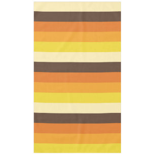 70s Retro Striped Color Pattern Tablecloth