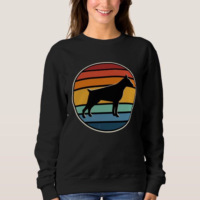 70s Retro Vintage Doberman Sweatshirt (Front)