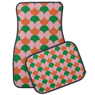 70s retro vintage pattern backgroundretro, 70s, ge car floor mat