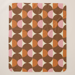70s retro vintage pattern backgroundvintage, geome sherpa blanket