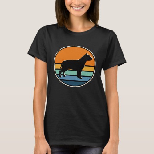 70s Retro Vintage Pitbull T_Shirt