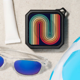 70s Retro Vintage Style Geometric Design Bluetooth Speaker
