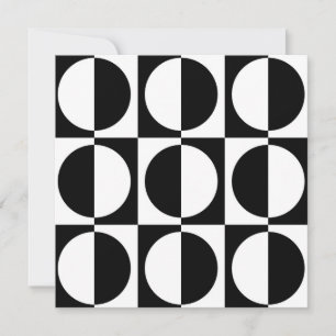 70s Retro Vintage Style Geometric Pattern Invitation