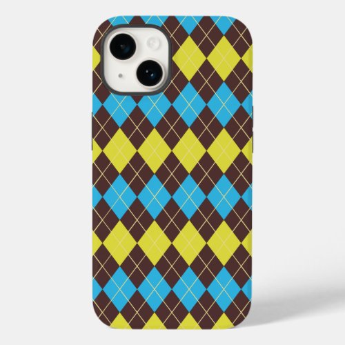 70s Scottish Tartan_Pattern Case_Mate iPhone 14 Case