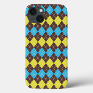 70s Scottish Tartan-Pattern iPhone 13 Case