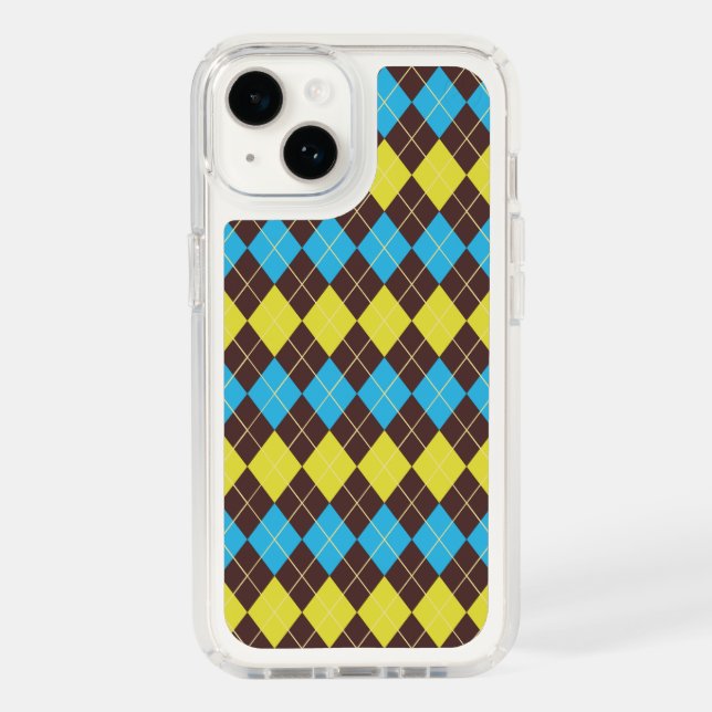 70s Scottish Tartan-Pattern Speck iPhone Case (Front)