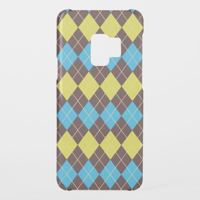 70s Scottish Tartan-Pattern Uncommon Samsung Galaxy Case (Back)