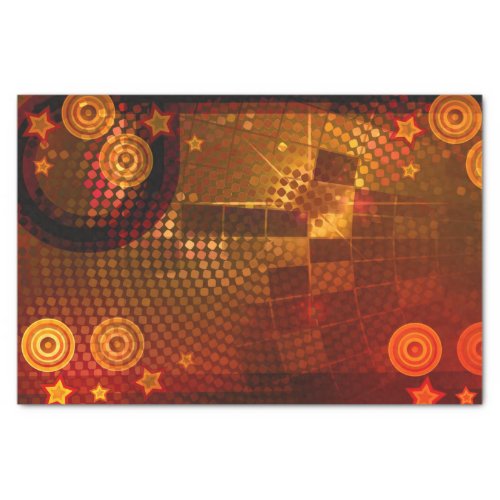 70s Seventies Orange Disco Dance Birthday Party Tissue Paper