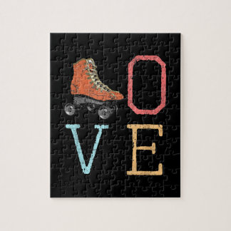 70s skate love - roller skating jigsaw puzzle