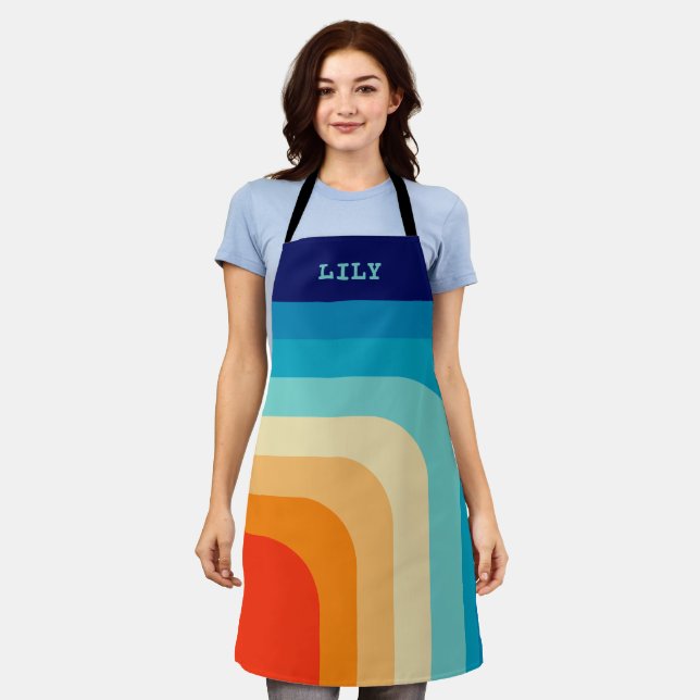 70s Square Rainbow Apron (Worn)