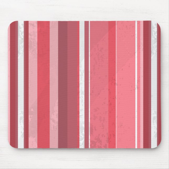 70s Stripes Pink Mouse Pad (Front)